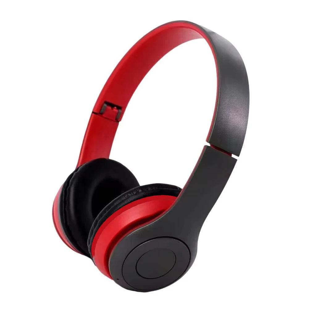 Experience Superior Sound Quality with P47 Wireless Bluetooth 5.0 Headphones - Foldable Design for Music, Gaming, and Kids!