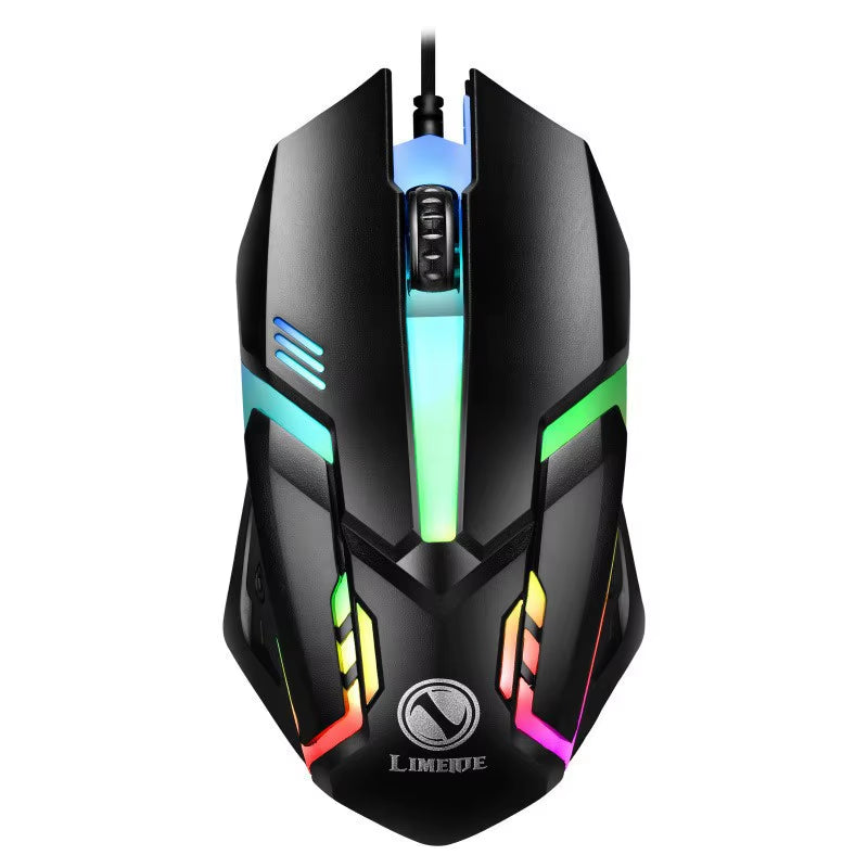 USB Wired Keyboard RGB Color Gaming Keyboard Mechanical Feel Keyboard 104 Keys Standard Keyboard for Windows Laptop Computer