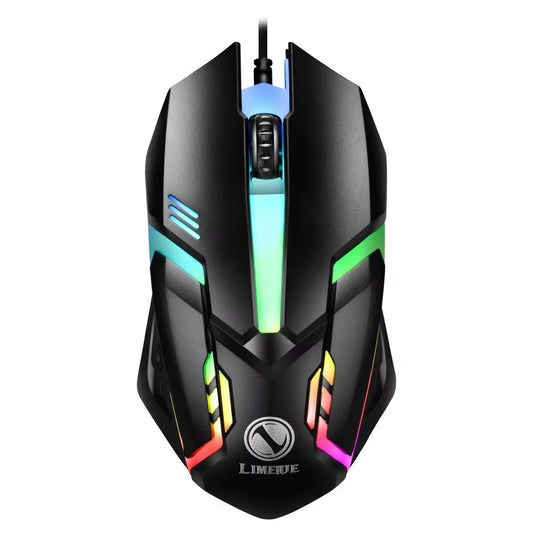 USB Wired Keyboard RGB Color Gaming Keyboard Mechanical Feel Keyboard 104 Keys Standard Keyboard for Windows Laptop Computer