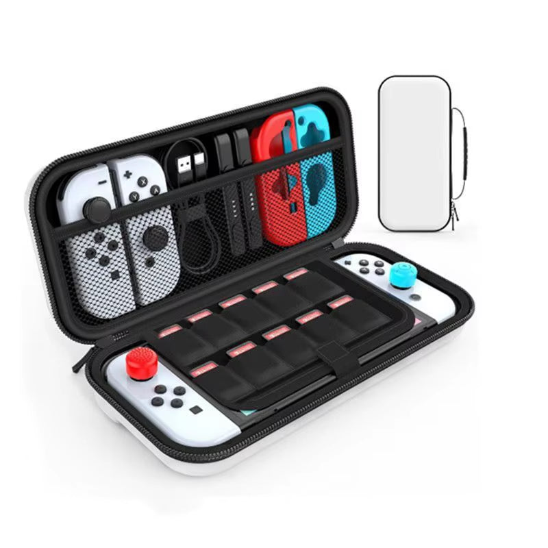 Ultimate Storage Bag for Nintendo Switch OLED - Carrying Case with 20 Game Cartridges and Protective Hard Shell