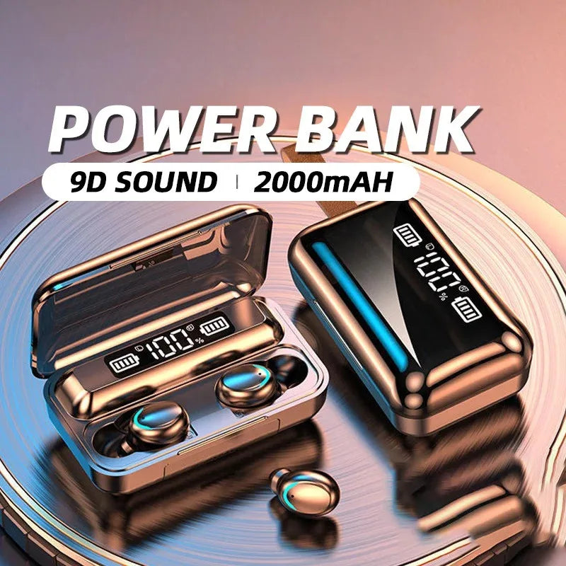 Experience Unmatched Sound Quality with TWS F9-5 Bluetooth 5.3 Wireless Earbuds - Waterproof, HiFi Stereo Sports Headphones with Noise Cancellation and Built-in Mic