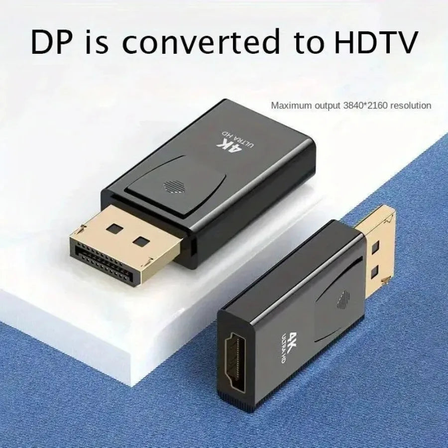 Transform Your Display Experience with Our 4K DP to HDMI-Compatible Adapter - Perfect for Laptops and PCs!