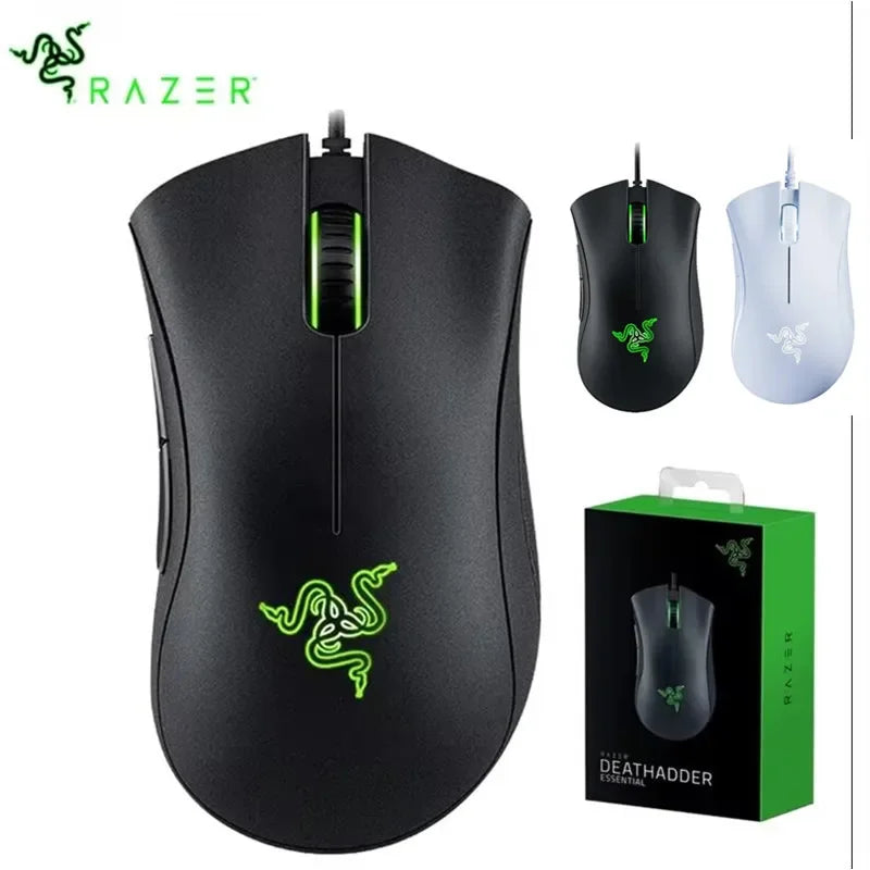 Unleash Your Gaming Potential with the Razer Deathadder Essential Wired Gaming Mouse - 6400 DPI Precision and 5 Customizable Buttons for Ultimate Control