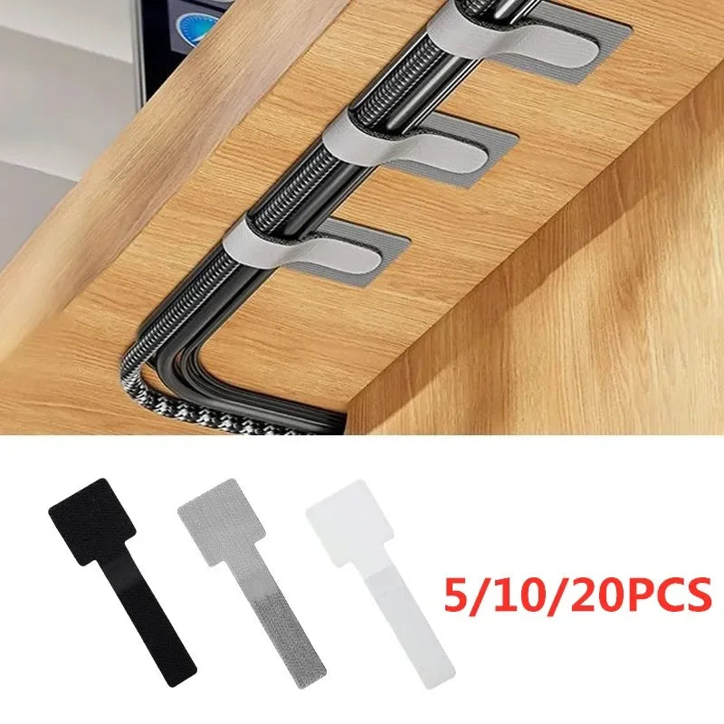 Organize Your Cables with Ease: 20/10/5PCS Reusable Nylon Cable Organizer Ties for Mouse and Earphones