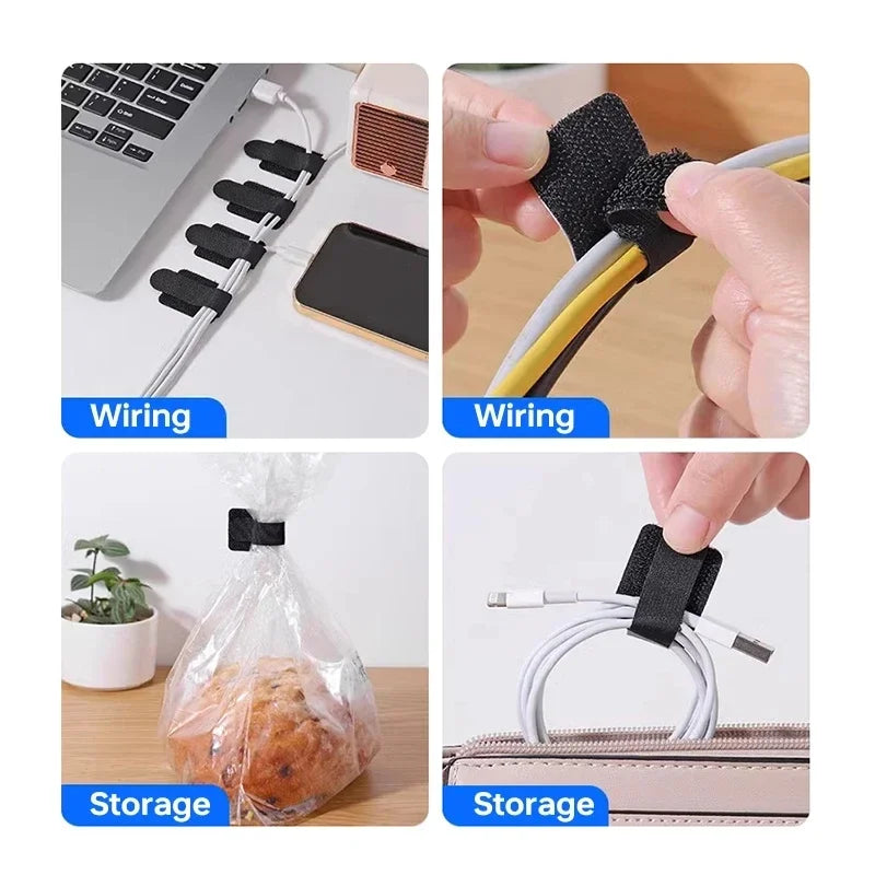 Organize Your Cables with Ease: 20/10/5PCS Reusable Nylon Cable Organizer Ties for Mouse and Earphones