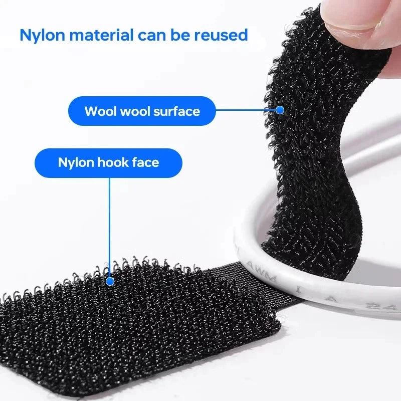 Organize Your Cables with Ease: 20/10/5PCS Reusable Nylon Cable Organizer Ties for Mouse and Earphones