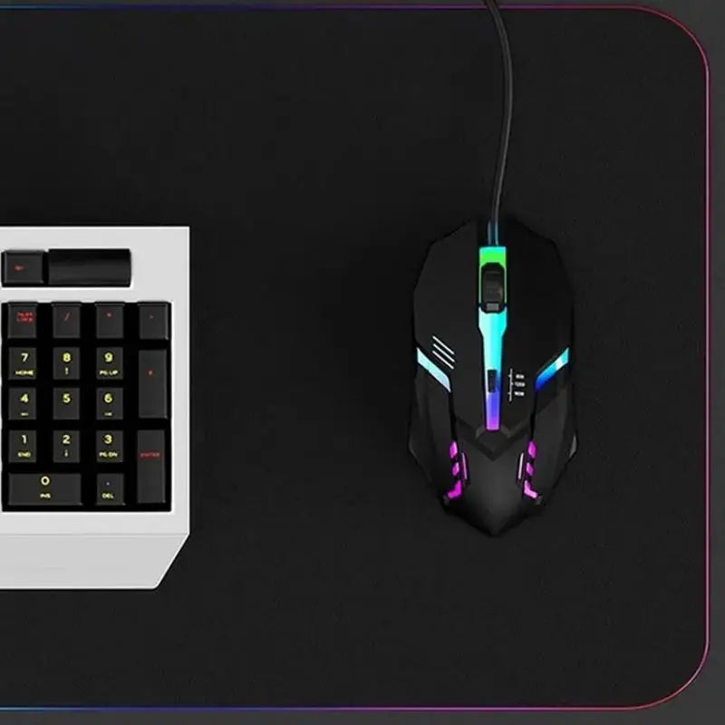 Experience Ultimate Comfort and Precision with Our Latest Ergonomic Wired Gaming Mouse - RGB Backlit, Perfect for Desktop and Laptop Use!