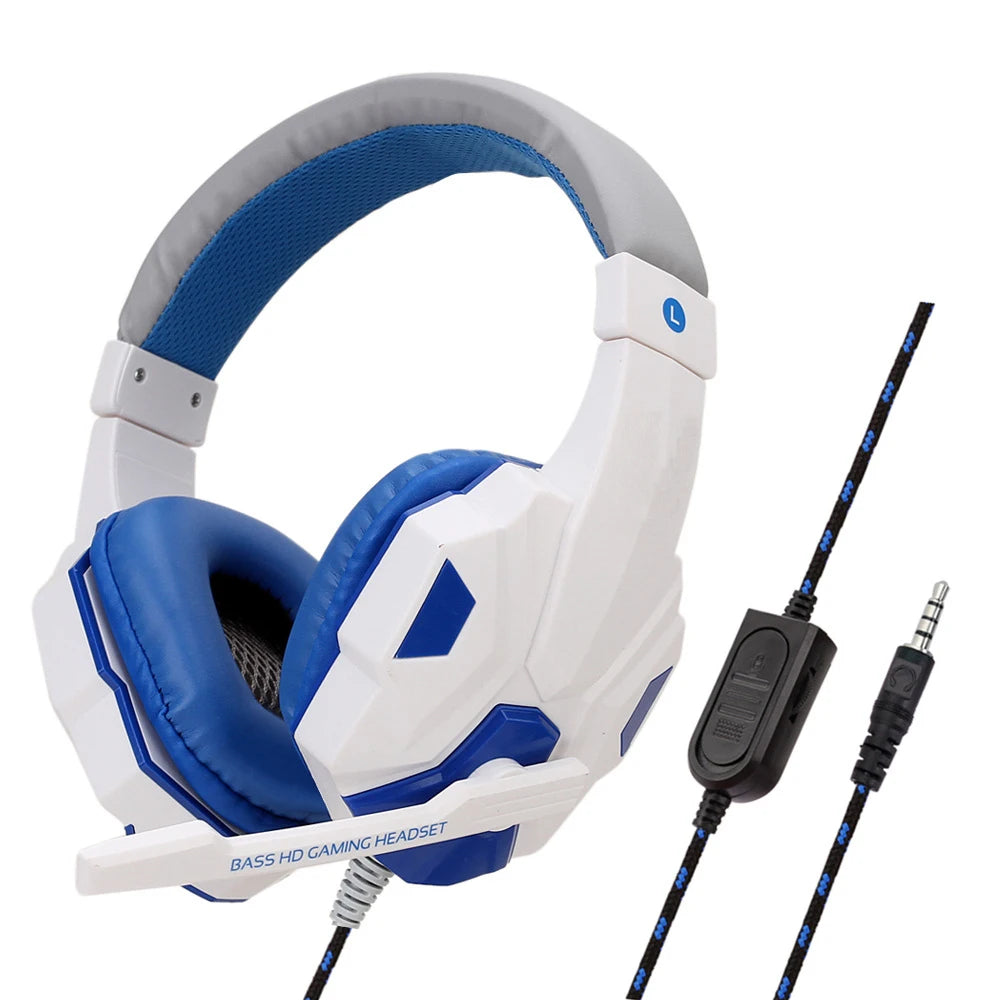 Ultimate Wired Gaming Headsets with Adjustable Noise Cancelling Microphone for PS4, PS5, Xbox, and PC – Experience Superior Sound Quality and Comfort!