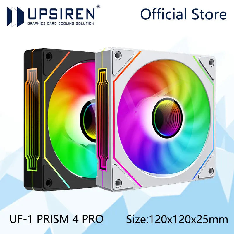 Elevate Your PC Cooling with the UF-1 PRISM 4 PRO 12Cm ARGB Quiet Fan - High Airflow & Performance