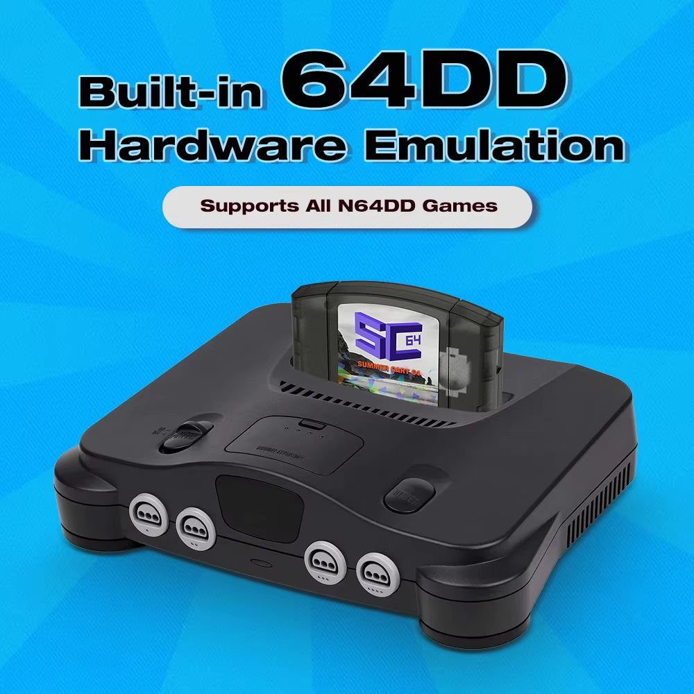 Summercart 64 SC64 Open Source Game Card N64 with Built-In Emulator for N64 Console Gift 32GB TF Card 5400 Games
